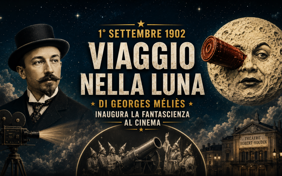 1° SETTEMBRE 1902: VIAGGIO NELLA LUNA DI GEORGES MÉLIÈS INAUGURA LA FANTASCIENZA AL CINEMA a cura di Kappa (Memorie dall’Astronave dei Ricordi)
