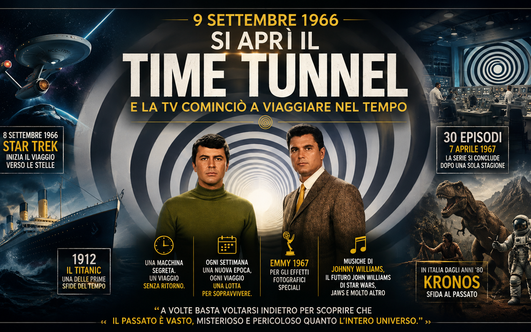 QUEL 9 SETTEMBRE 1966 SI APRÌ IL TIME TUNNEL, E LA TV COMINCIÒ A VIAGGIARE NEL TEMPO a cura della Redazione de “Il Mondo della Fantascienza”