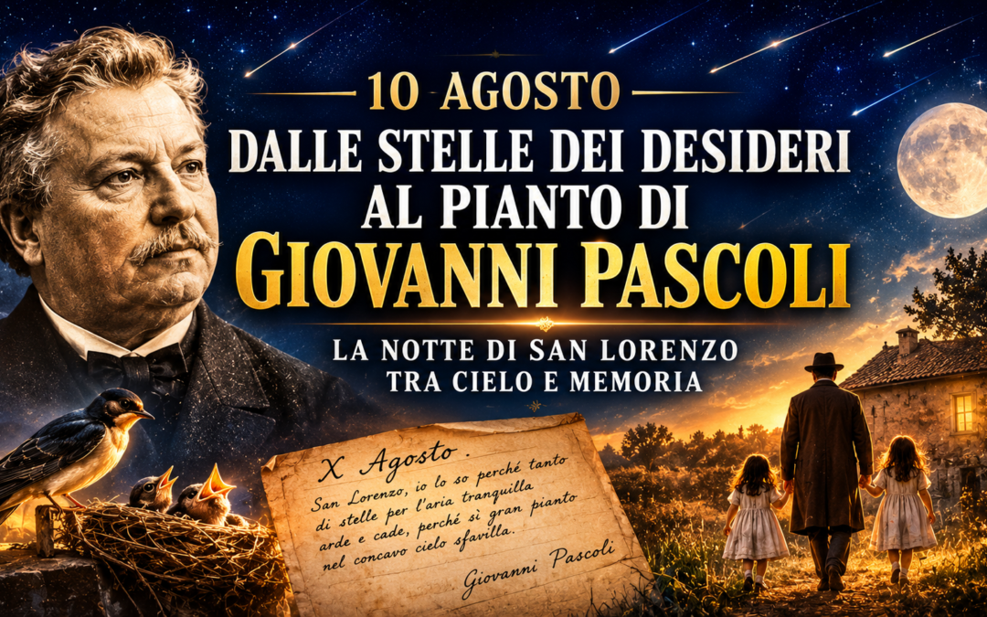 10 AGOSTO, DALLE STELLE DEI DESIDERI AL PIANTO DI GIOVANNI PASCOLI a cura di Maddalena